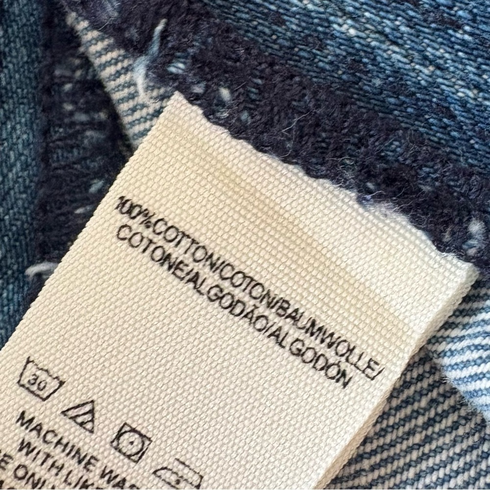 Free People Blue Denim Skirt size W6 - Picture 6 of 9